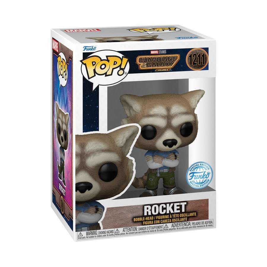 Guardians Of The Galaxy 3 – Rocket (US Exclusive) Pop! 1211 | Card Merchant Takapuna