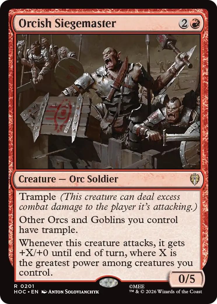 Orcish Siegemaster [The Hobbit: Eternal-Legal] | Card Merchant Takapuna
