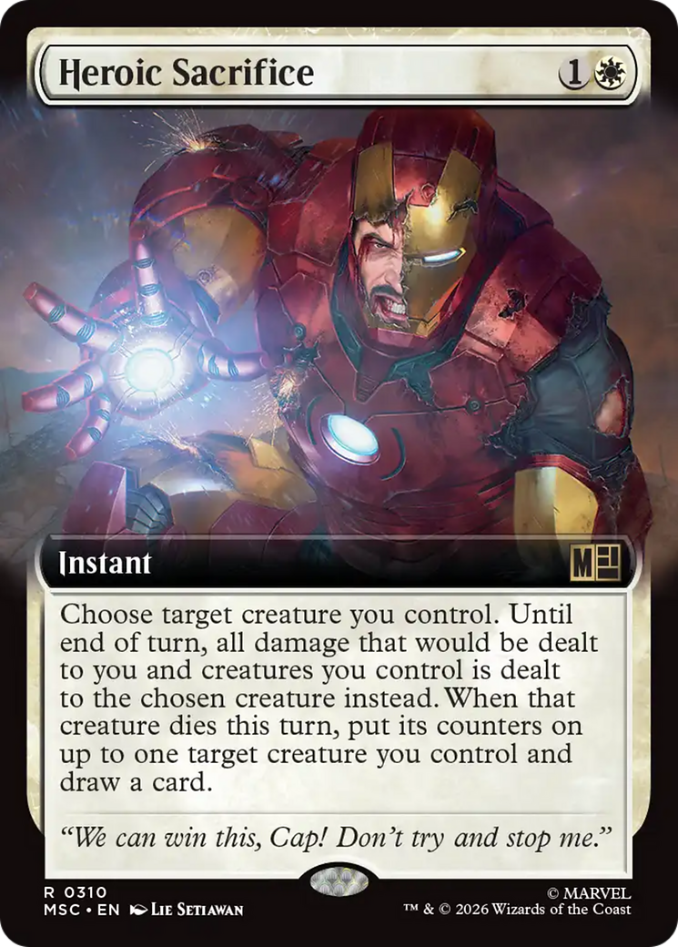Heroic Sacrifice (Extended Art) [Marvel Super Heroes Commander] | Card Merchant Takapuna