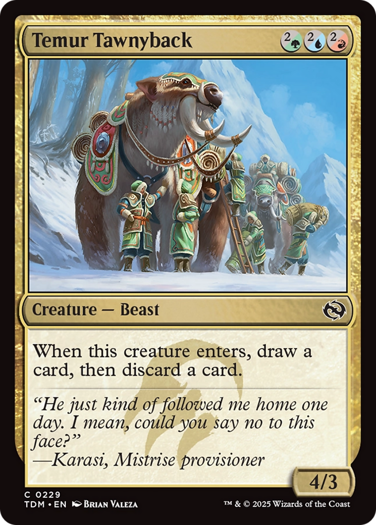 Temur Tawnyback [Tarkir: Dragonstorm] | Card Merchant Takapuna