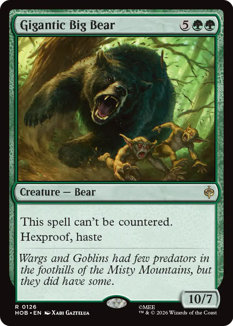 Gigantic Big Bear [The Hobbit] | Card Merchant Takapuna