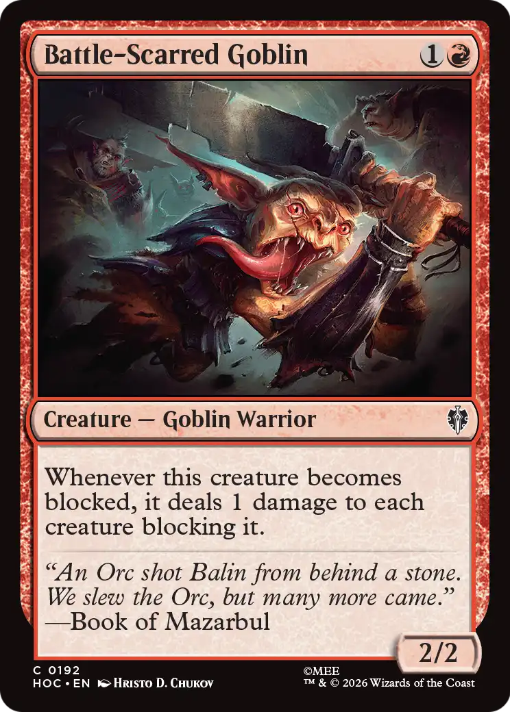 Battle-Scarred Goblin [The Hobbit: Eternal-Legal] | Card Merchant Takapuna