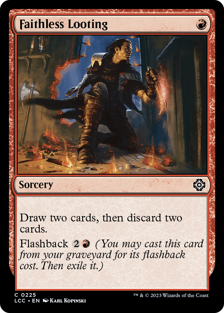 Faithless Looting [The Lost Caverns of Ixalan Commander] | Card Merchant Takapuna