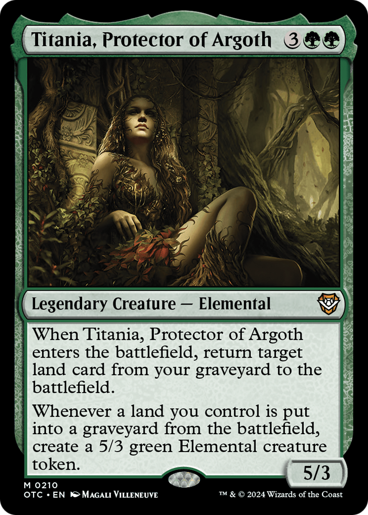 Titania, Protector of Argoth [Outlaws of Thunder Junction Commander] | Card Merchant Takapuna