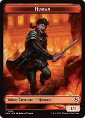 Elemental // Human (0014) Double-Sided Token [Innistrad Remastered Tokens] | Card Merchant Takapuna