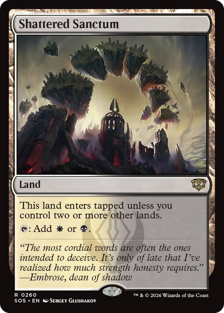 Shattered Sanctum [Secrets of Strixhaven] | Card Merchant Takapuna