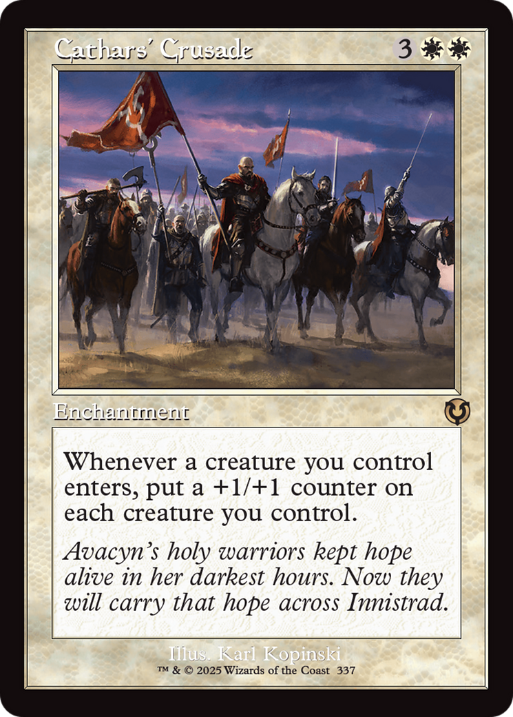 Cathars' Crusade (Retro Frame) [Innistrad Remastered] | Card Merchant Takapuna