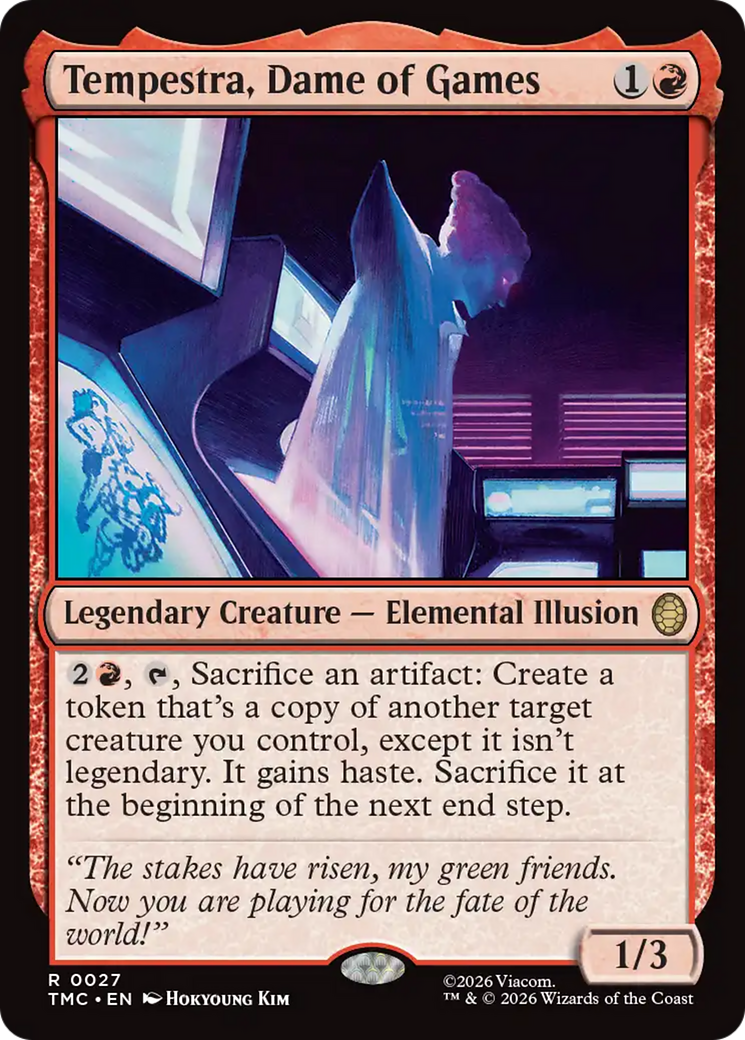 Tempestra, Dame of Games [Teenage Mutant Ninja Turtles Commander] | Card Merchant Takapuna