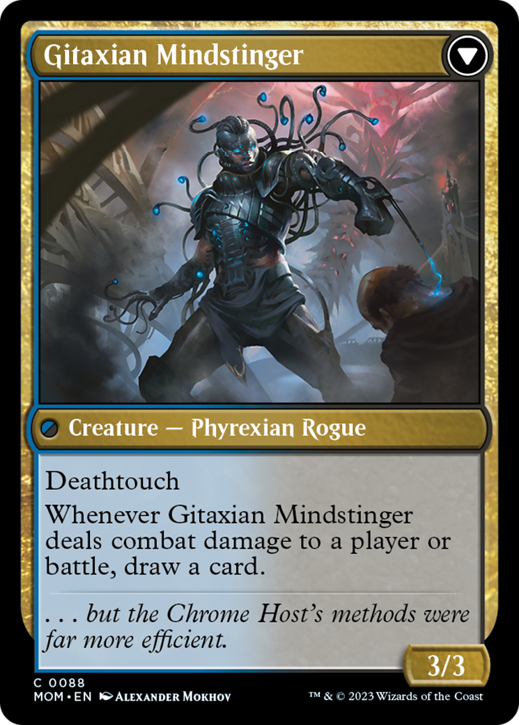 Aetherblade Agent // Gitaxian Mindstinger [March of the Machine] | Card Merchant Takapuna