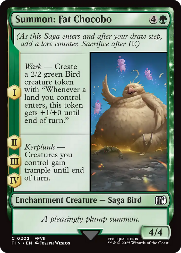 Summon: Fat Chocobo [FINAL FANTASY] | Card Merchant Takapuna