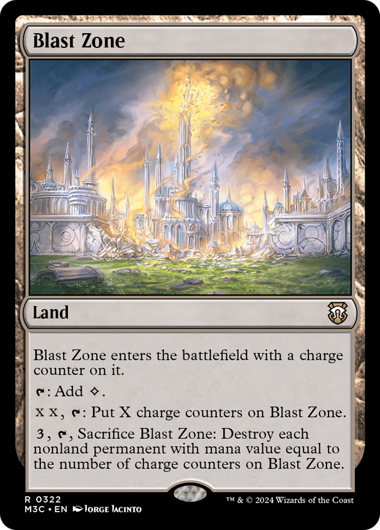 Blast Zone (Ripple Foil) [Modern Horizons 3 Commander] | Card Merchant Takapuna