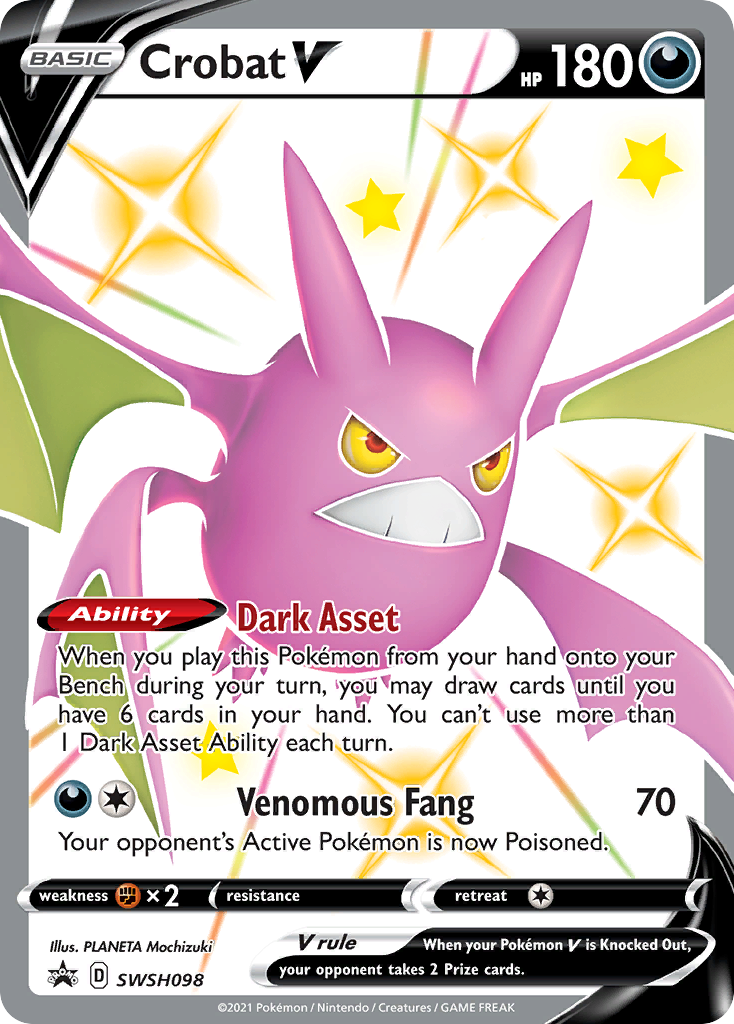Crobat V (SWSH098) [Sword & Shield: Black Star Promos] | Card Merchant Takapuna