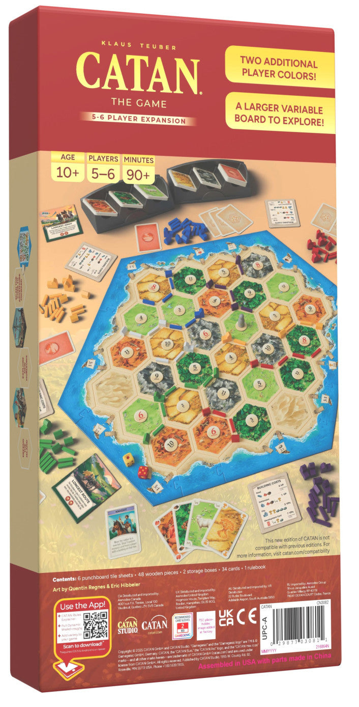CATAN (6th Edition) - The Game 5-6 Player Expansion | Card Merchant Takapuna