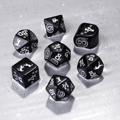 Q Workshop Cats Dice Set - Waffle Dice Set 7 | Card Merchant Takapuna
