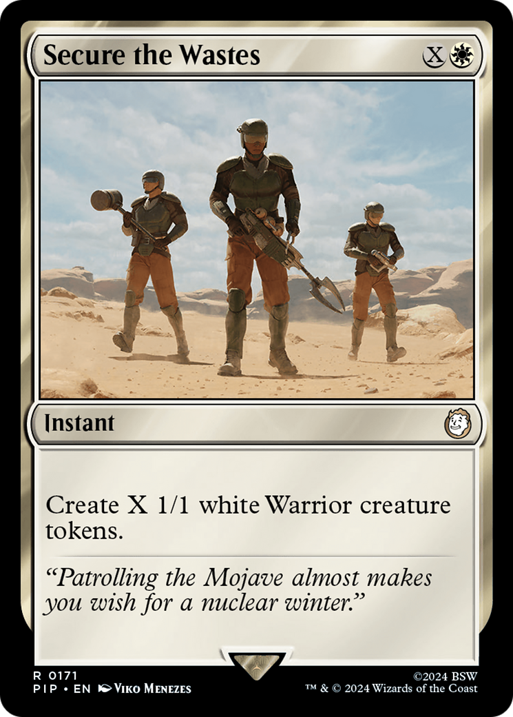 Secure the Wastes [Fallout] | Card Merchant Takapuna
