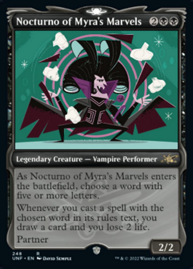 Nocturno of Myra's Marvels (Showcase) [Unfinity] | Card Merchant Takapuna