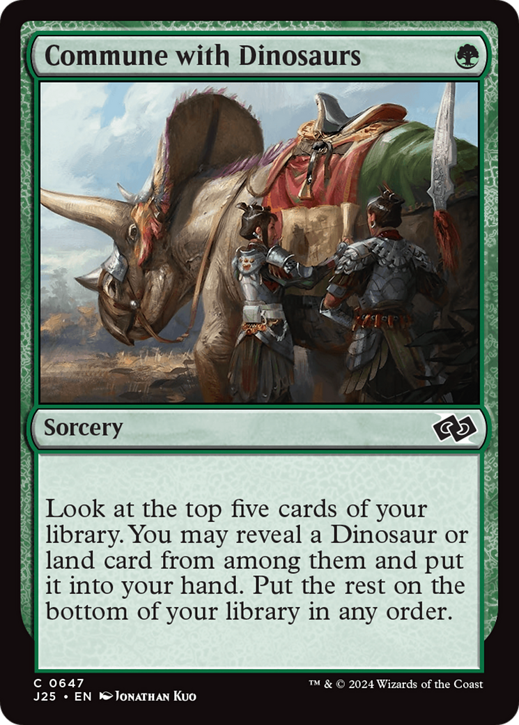 Commune with Dinosaurs [Foundations Jumpstart] | Card Merchant Takapuna