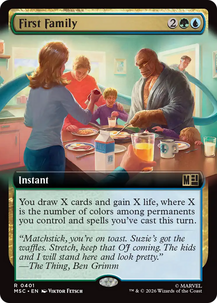 First Family (Extended Art) [Marvel Super Heroes Commander] | Card Merchant Takapuna
