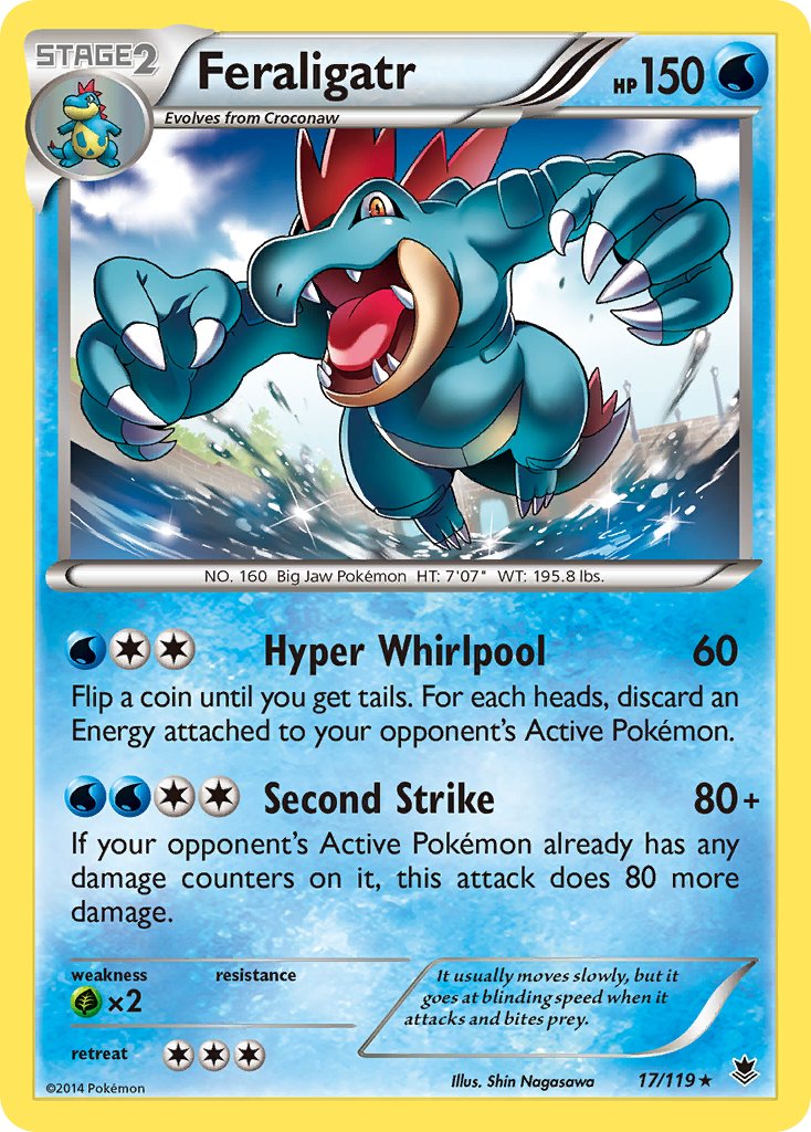 Feraligatr (17/119) (Cosmos Holo) (Blister Exclusive) [XY: Phantom Forces] | Card Merchant Takapuna