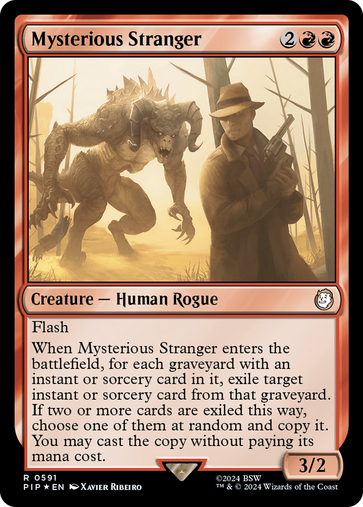 Mysterious Stranger (Surge Foil) [Fallout] | Card Merchant Takapuna