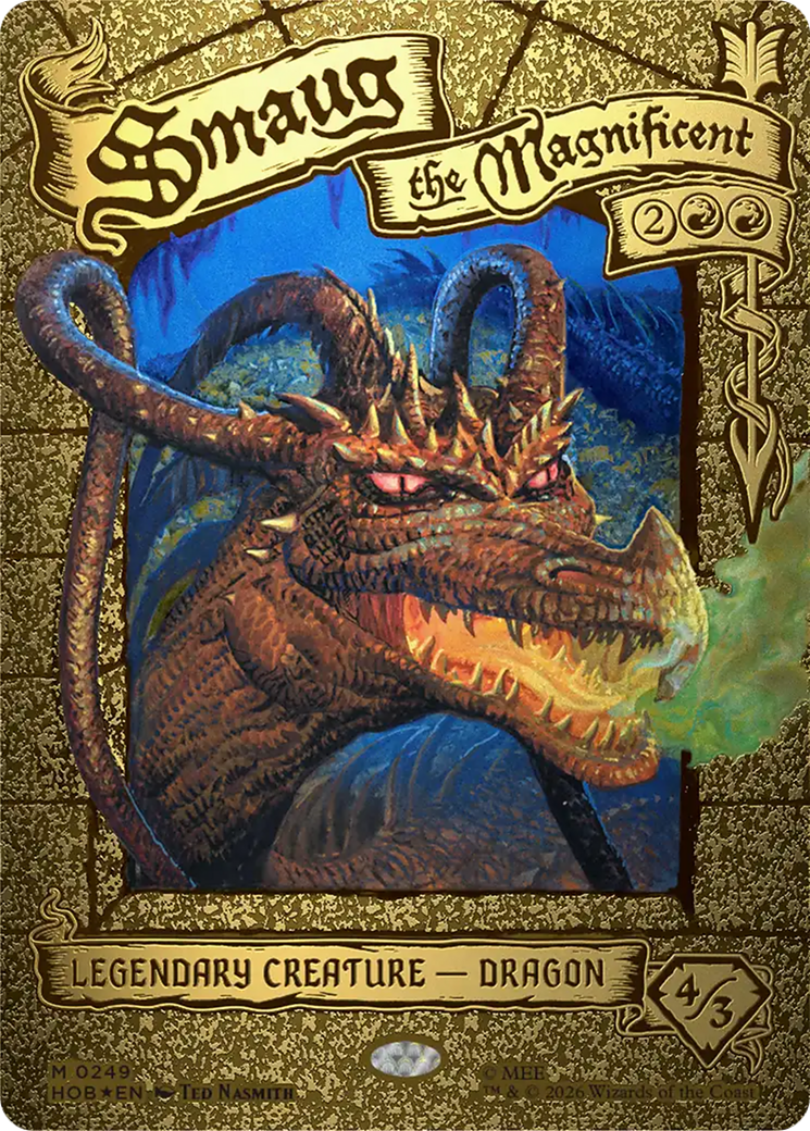 Smaug the Magnificent (Borderless) [The Hobbit] | Card Merchant Takapuna