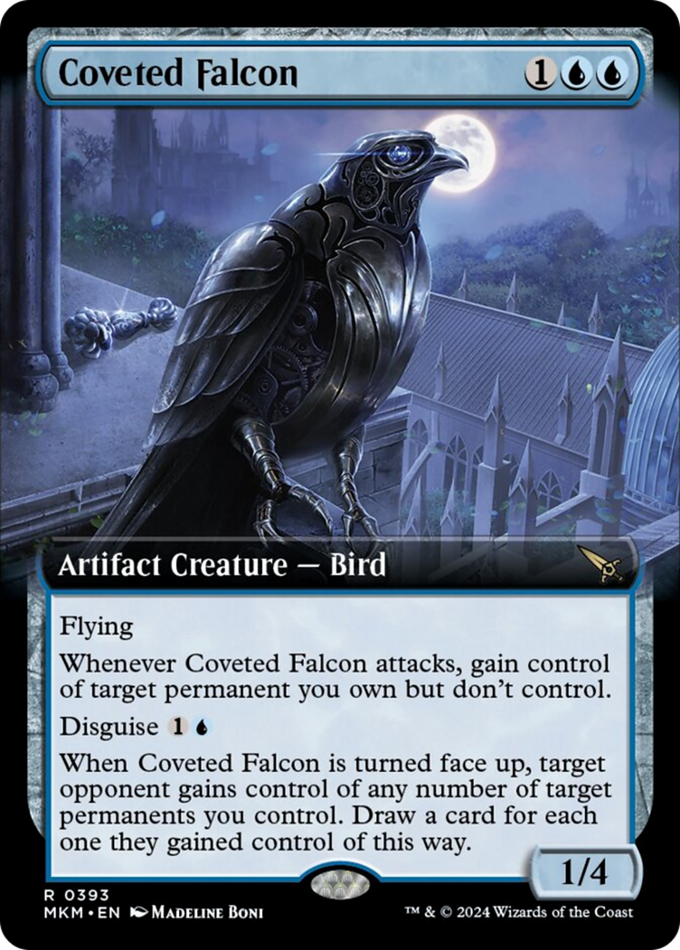 Coveted Falcon (Extended Art) [Murders at Karlov Manor] | Card Merchant Takapuna