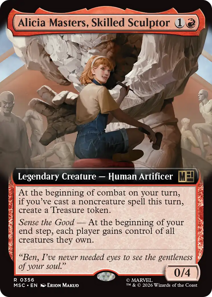 Alicia Masters, Skilled Sculptor (Extended Art) [Marvel Super Heroes Commander] | Card Merchant Takapuna