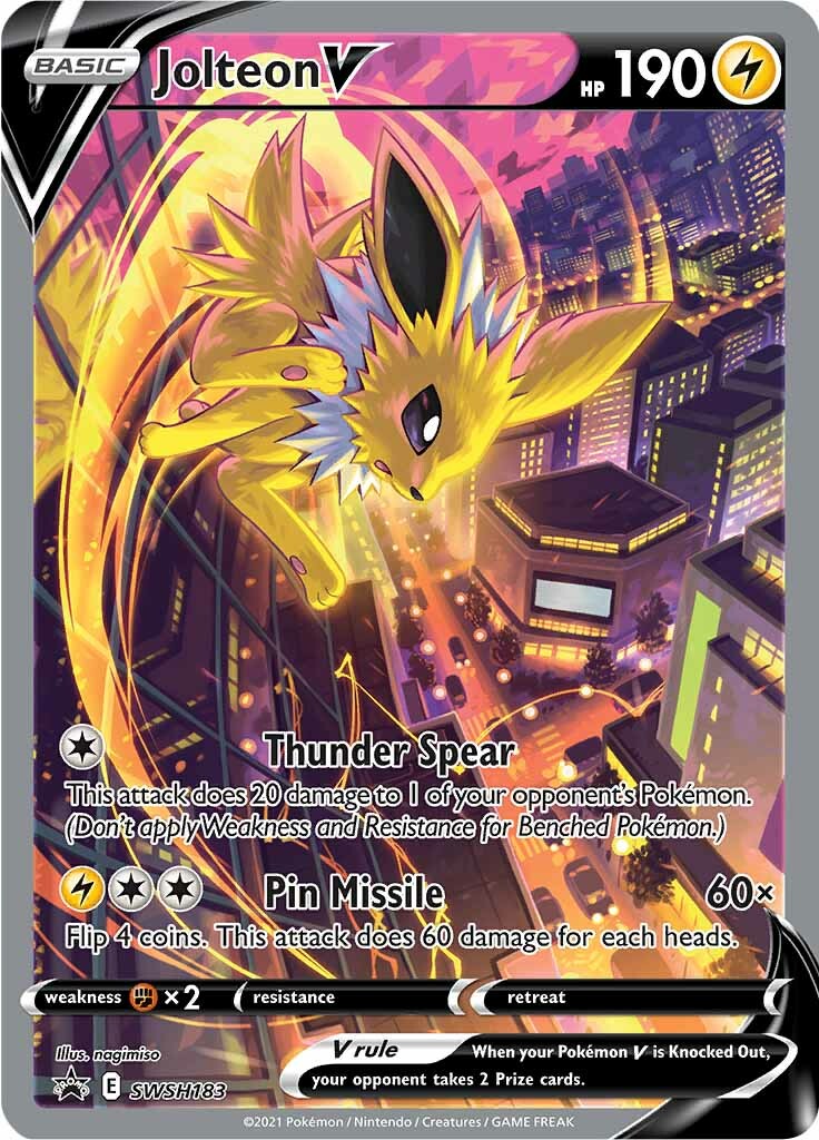 Jolteon V (SWSH183) [Sword & Shield: Black Star Promos] | Card Merchant Takapuna