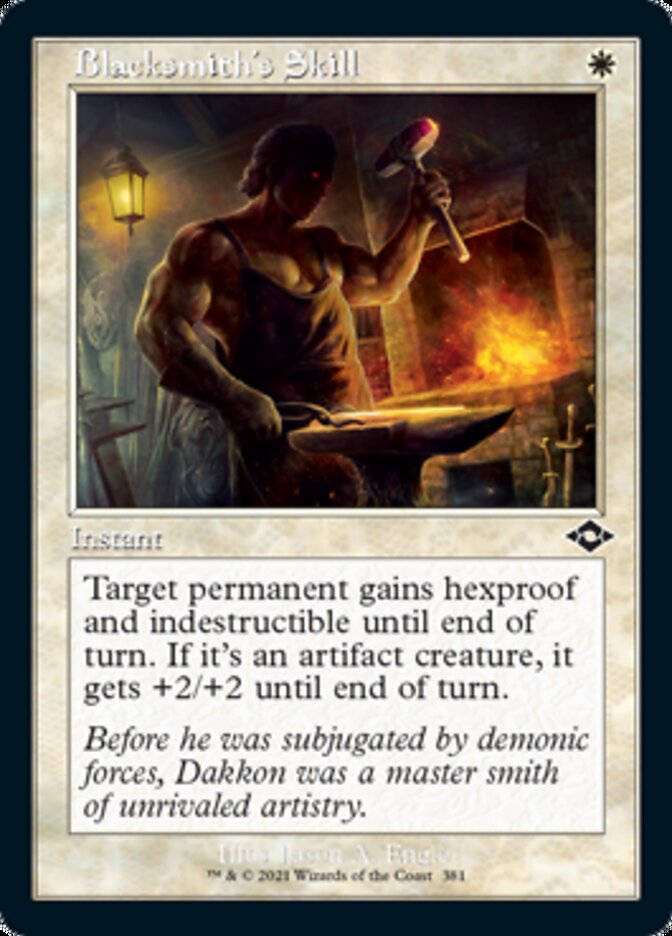 Blacksmith's Skill (Retro Foil Etched) [Modern Horizons 2] | Card Merchant Takapuna