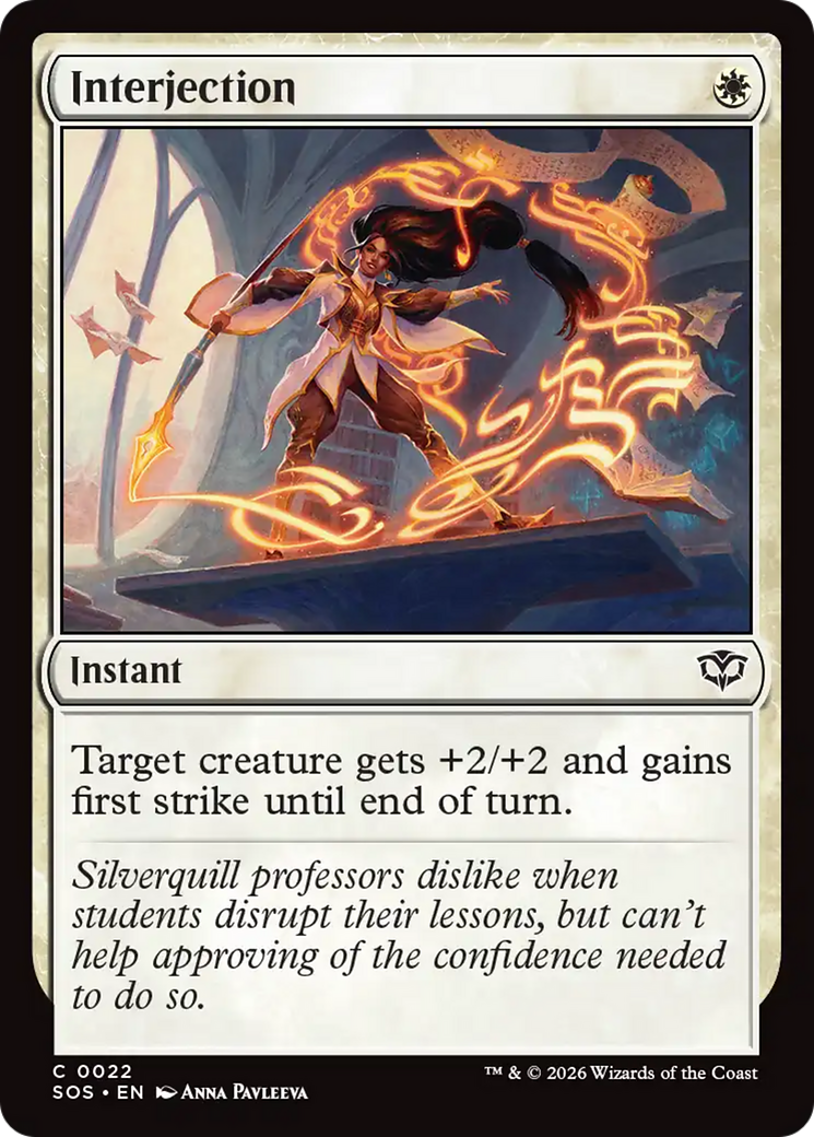 Interjection [Secrets of Strixhaven] | Card Merchant Takapuna