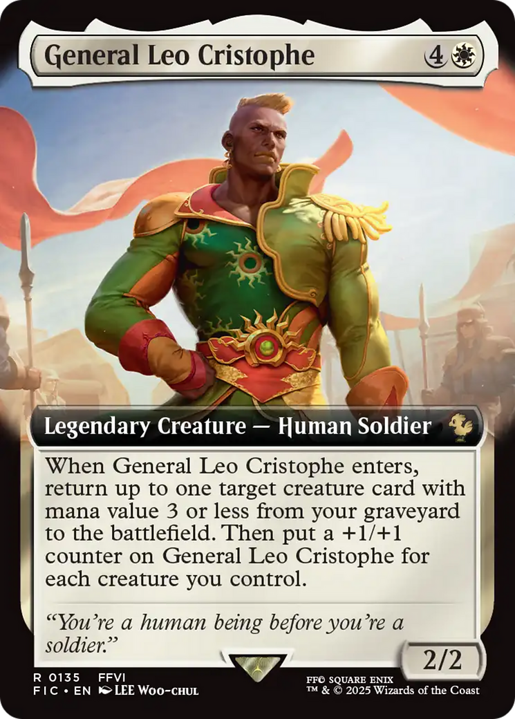 General Leo Cristophe (Extended Art) [FINAL FANTASY Commander] | Card Merchant Takapuna