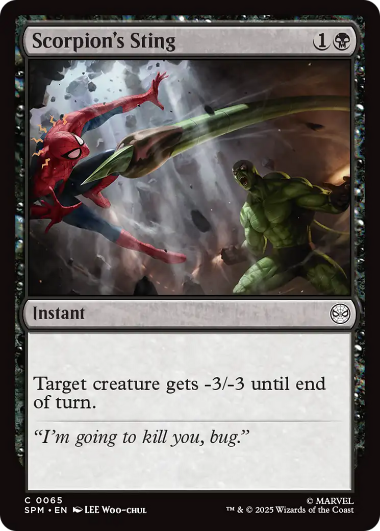 Scorpion's Sting [Marvel's Spider-Man] | Card Merchant Takapuna
