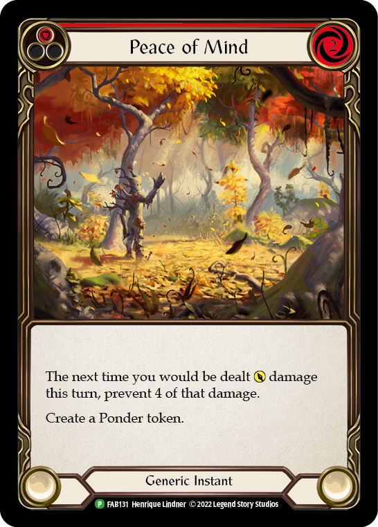 Peace of Mind [FAB131] (Promo)  Rainbow Foil | Card Merchant Takapuna