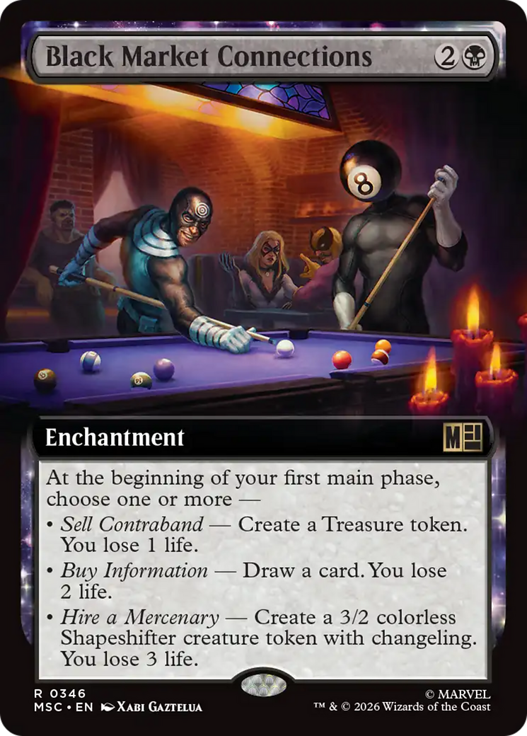 Black Market Connections (Extended Art) [Marvel Super Heroes Commander] | Card Merchant Takapuna