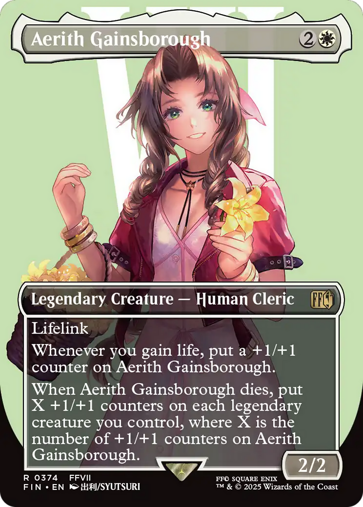 Aerith Gainsborough (Borderless) [FINAL FANTASY] | Card Merchant Takapuna