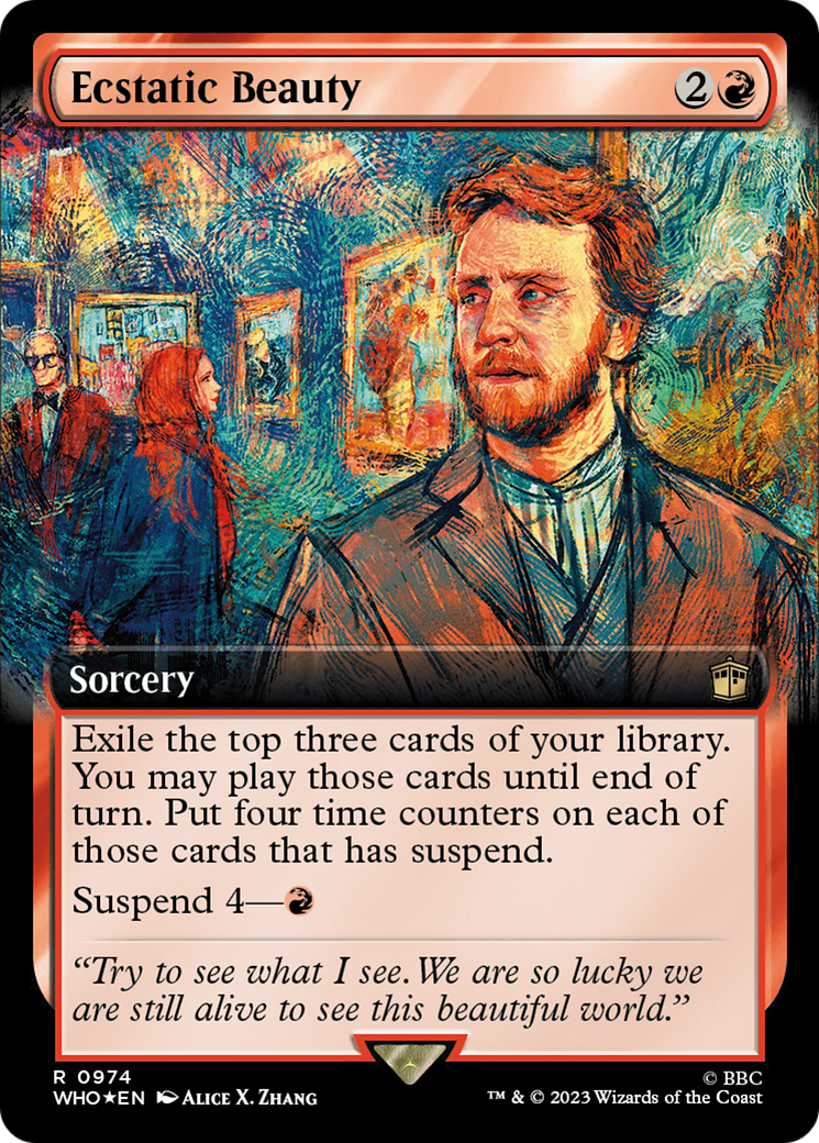 Ecstatic Beauty (Extended Art) (Surge Foil) [Doctor Who] | Card Merchant Takapuna