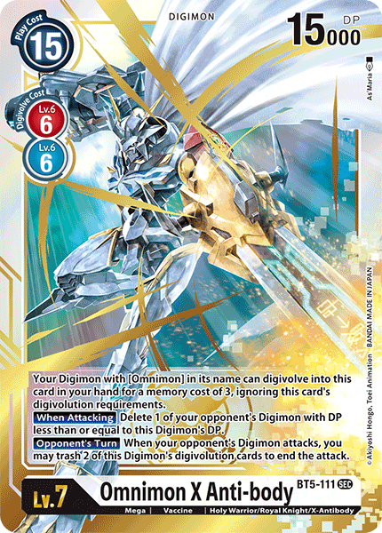 Omnimon X Anti-body [BT5-111] [Battle of Omni] | Card Merchant Takapuna