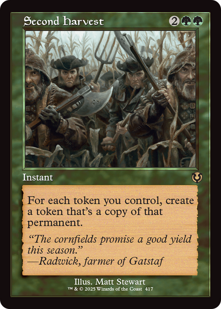Second Harvest (Retro Frame) [Innistrad Remastered] | Card Merchant Takapuna