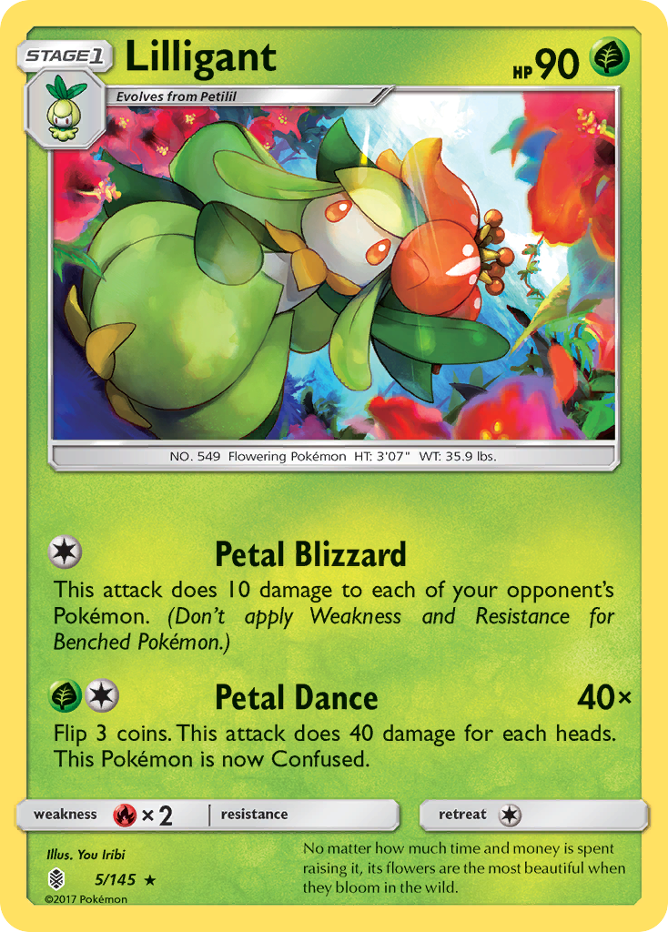 Lilligant (5/145) [Sun & Moon: Guardians Rising] | Card Merchant Takapuna