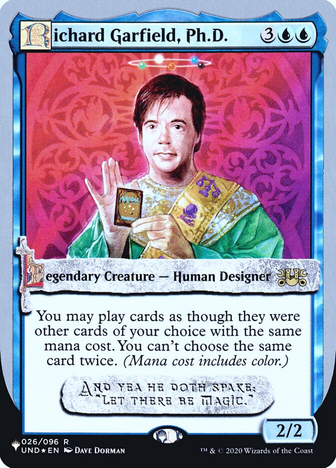 Richard Garfield, Ph.D. (Unfinity Foil Edition) [The List] | Card Merchant Takapuna