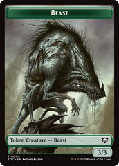 Insect // Beast (0005) Double-Sided Token [Edge of Eternities Commander Tokens] | Card Merchant Takapuna