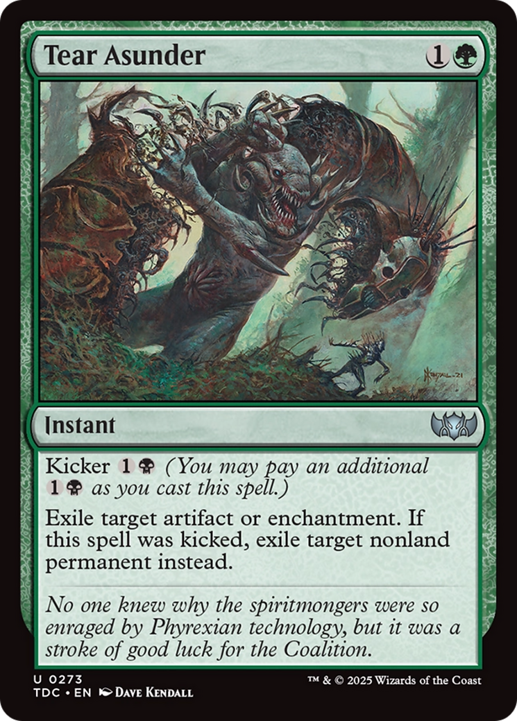 Tear Asunder [Tarkir: Dragonstorm Commander] | Card Merchant Takapuna