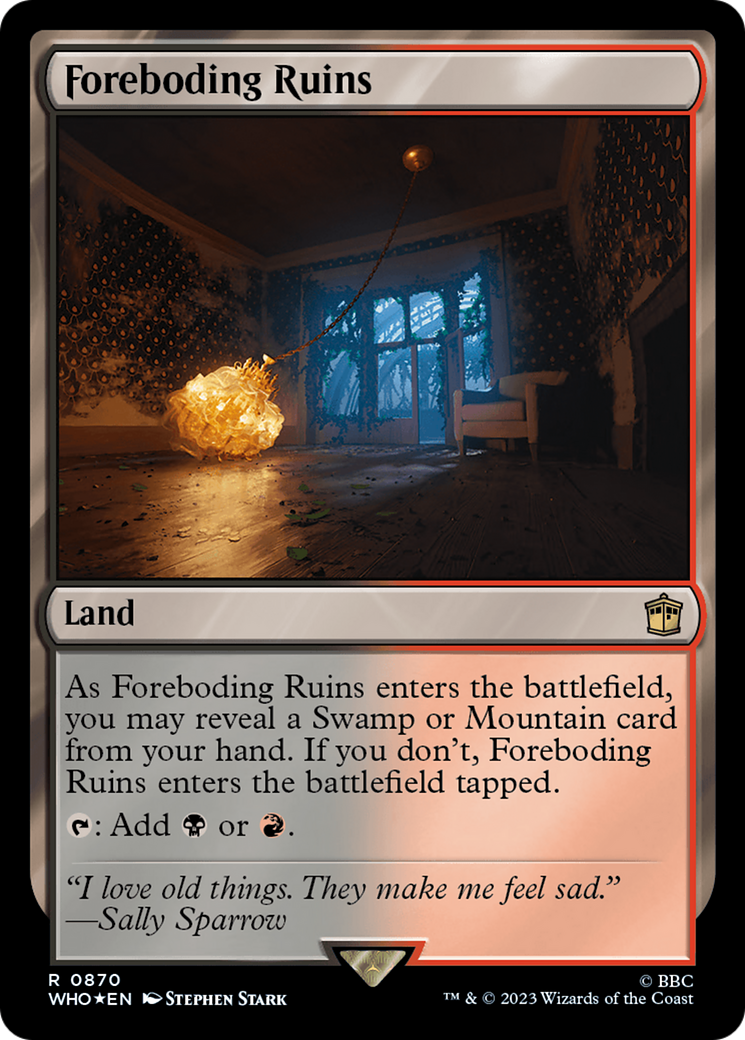 Foreboding Ruins (Surge Foil) [Doctor Who] | Card Merchant Takapuna