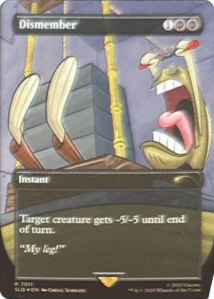 Dismember (7011) (Rainbow Foil) [Secret Lair Drop Series] | Card Merchant Takapuna