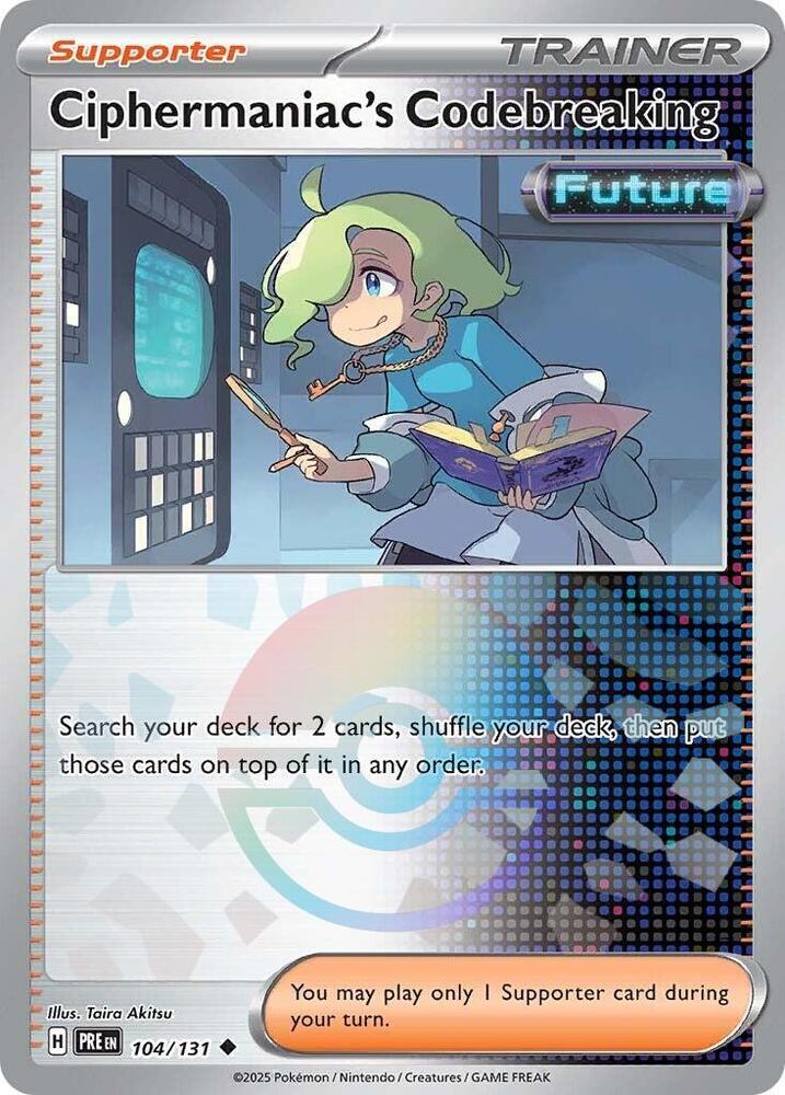 Ciphermaniac's Codebreaking (104/131) (Poke Ball Pattern) [Scarlet & Violet: Prismatic Evolutions] | Card Merchant Takapuna
