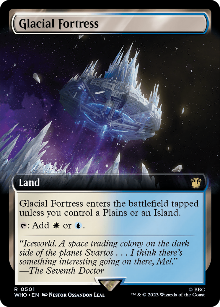 Glacial Fortress (Extended Art) [Doctor Who] | Card Merchant Takapuna