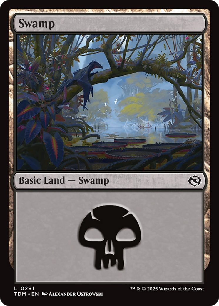 Swamp (0281) [Tarkir: Dragonstorm] | Card Merchant Takapuna