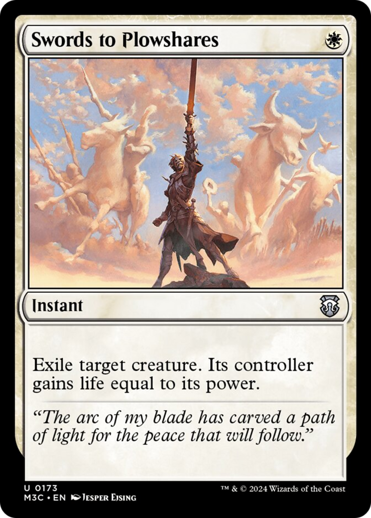 Swords to Plowshares (Ripple Foil) [Modern Horizons 3 Commander] | Card Merchant Takapuna