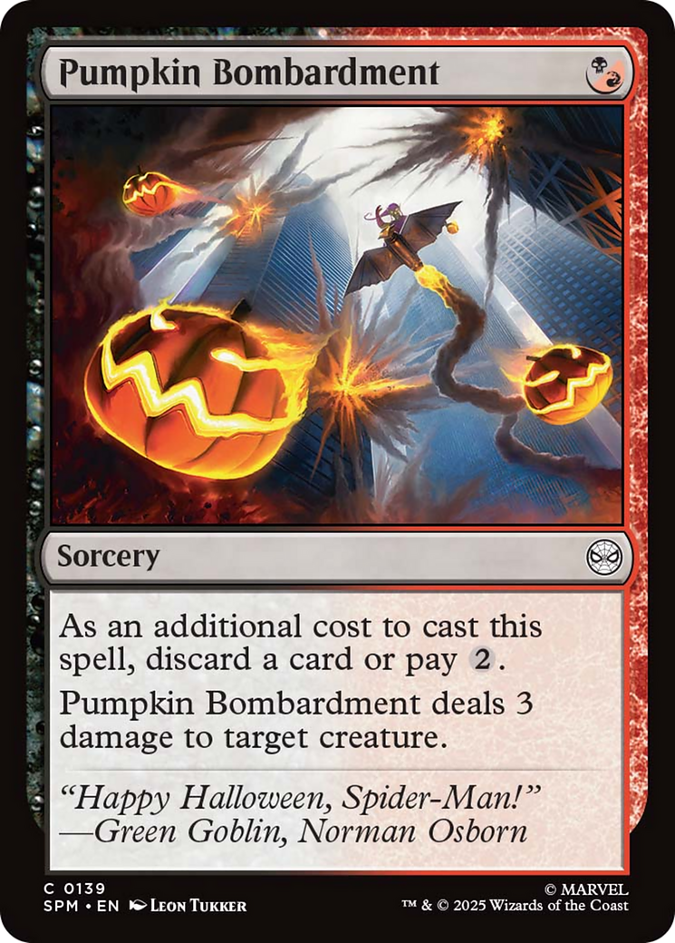 Pumpkin Bombardment [Marvel's Spider-Man] | Card Merchant Takapuna