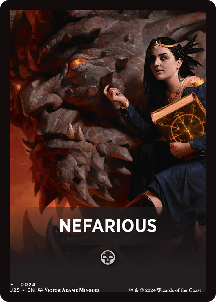 Nefarious Theme Card [Foundations Jumpstart Front Cards] | Card Merchant Takapuna